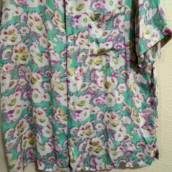 All Saints Floral Multicolor Men's Shirt - Picture 4 of 5